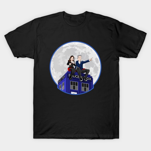 Clara and The Doctor T-Shirt by saqman